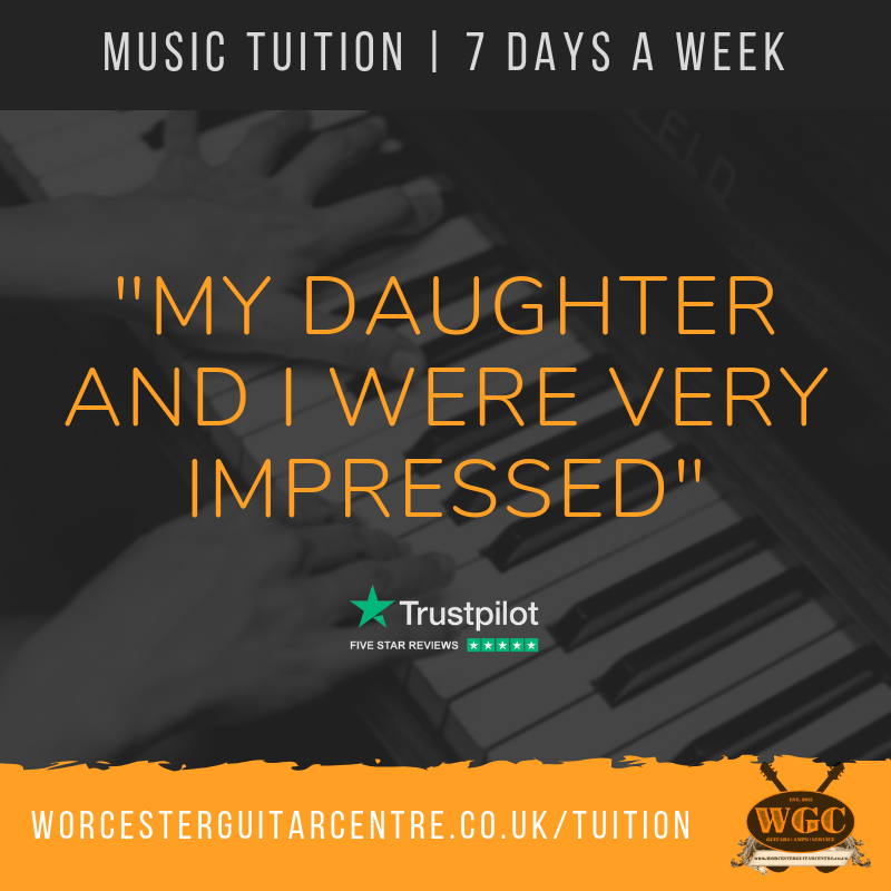 WGC_GUITARSHOP's tweet photo. 5 ⭐️ Music Tuition in Worcester. Online Booking. Link in Bio!
.
.
.
#worcester #tuition #bucketlist #music #piano #guitar #singing #bass #drums #lessons #worcesterguitarcentre #WGC https://t.co/2jBWyWCw2G