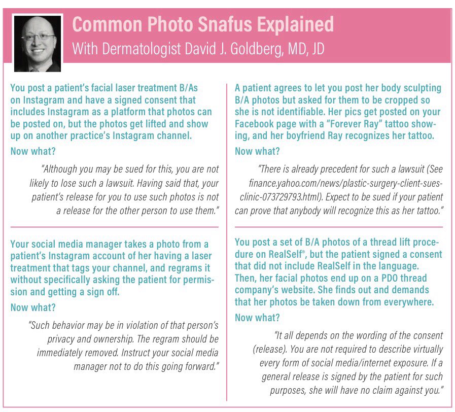 #Repost @skinandlasers
・・・
My feature in an article written by Wendy Lewis of Wendy Lewis &amp; Co Ltd in Practical Dermatology includes tips for how to deal with patient photos online, including use on social media platforms.
#skinandlasers
