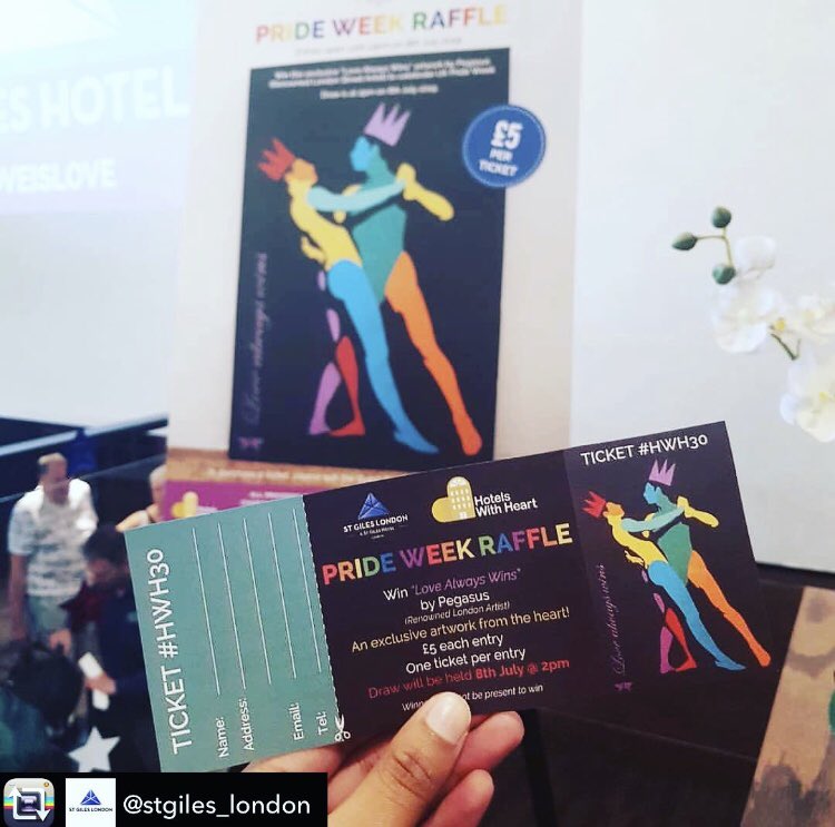 🙏🏼RT- I’ve donated a piece 2 #HotelsWithHeart with proceeds going to <a href="/aktcharity/">akt</a> if you are Interested in purchasing a raffle for £5 please head over to <a href="/StGilesHotels/">St Giles Hotels</a> for more info. Your contribution is going to a very worthy cause this Pride weekend 🏳️‍🌈 #LondonPride #LGBTQ