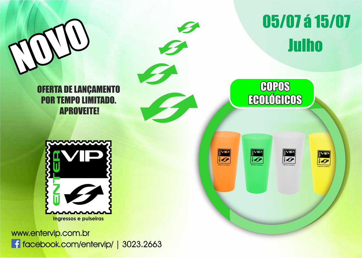 ENTERVIP's tweet photo. Novidade na @ENTERVIP !!

Agora temos copos ecológicos!

#coposecologicos #novonaentervip #entervip https://t.co/Pjcrk0xDBf
