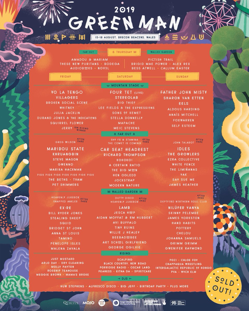 Your #GreenMan19 day splits are here⚡️ Along with last wave of acts! Want to WIN x2 GM19 tickets, just like &amp; RT this post!