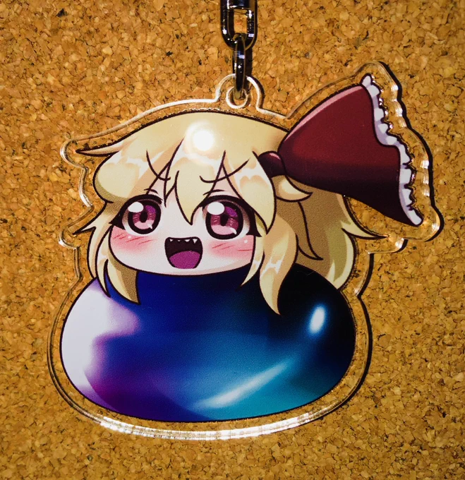 会場に持っていく3種類のルーミアちゃんアクキーが完成したのでお知らせします…!【想15】にて各500円で配布します…!東方想七日は初参加なのでとても楽しみです…!当日はよろしくお願いします!!#東方想七日 #想七日  #好きを形にトリニティ 