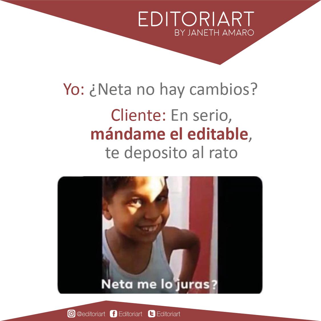 editoriart's tweet photo. Yaaaaa! ¿En serio? 😅🤣
#frases #creativos #diseño #diseñografico #meme  #CDMX #logotipo #revista #creativity #editorial #editorialdesign https://t.co/EojVifkCoX