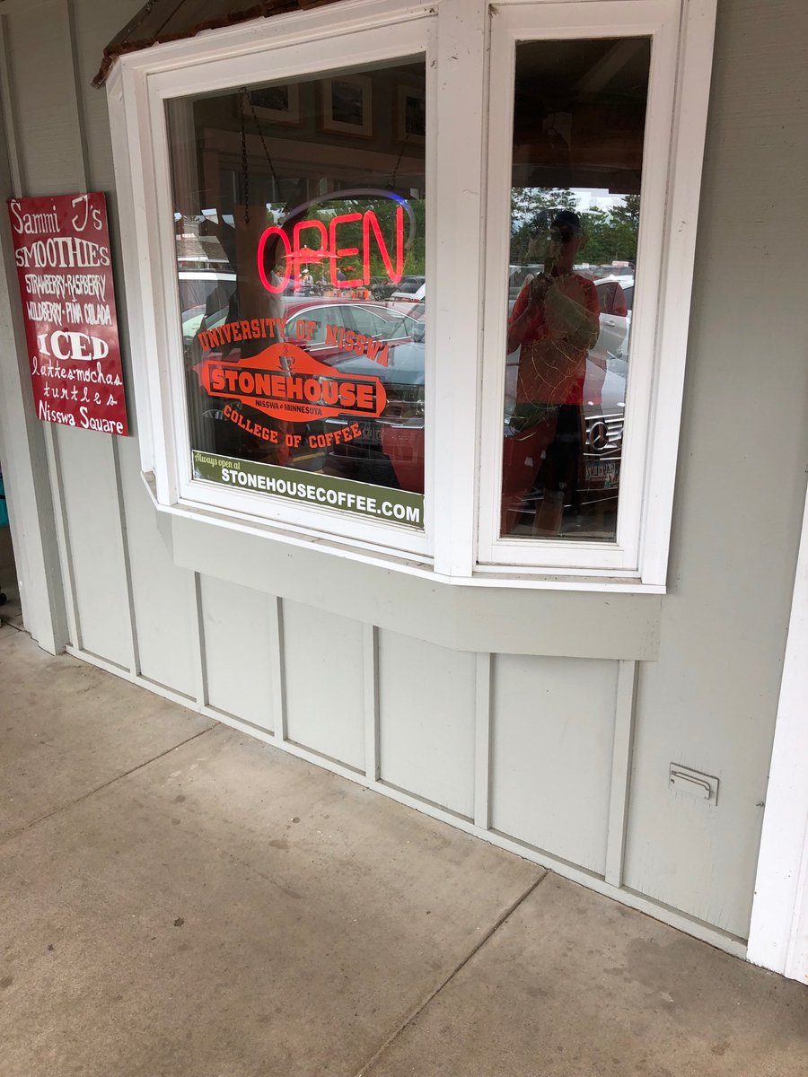 SteveRandgaard's tweet photo. A MUST STOP when visiting Nisswa....☕️😊👍🏻 https://t.co/BUvLw0wOFr