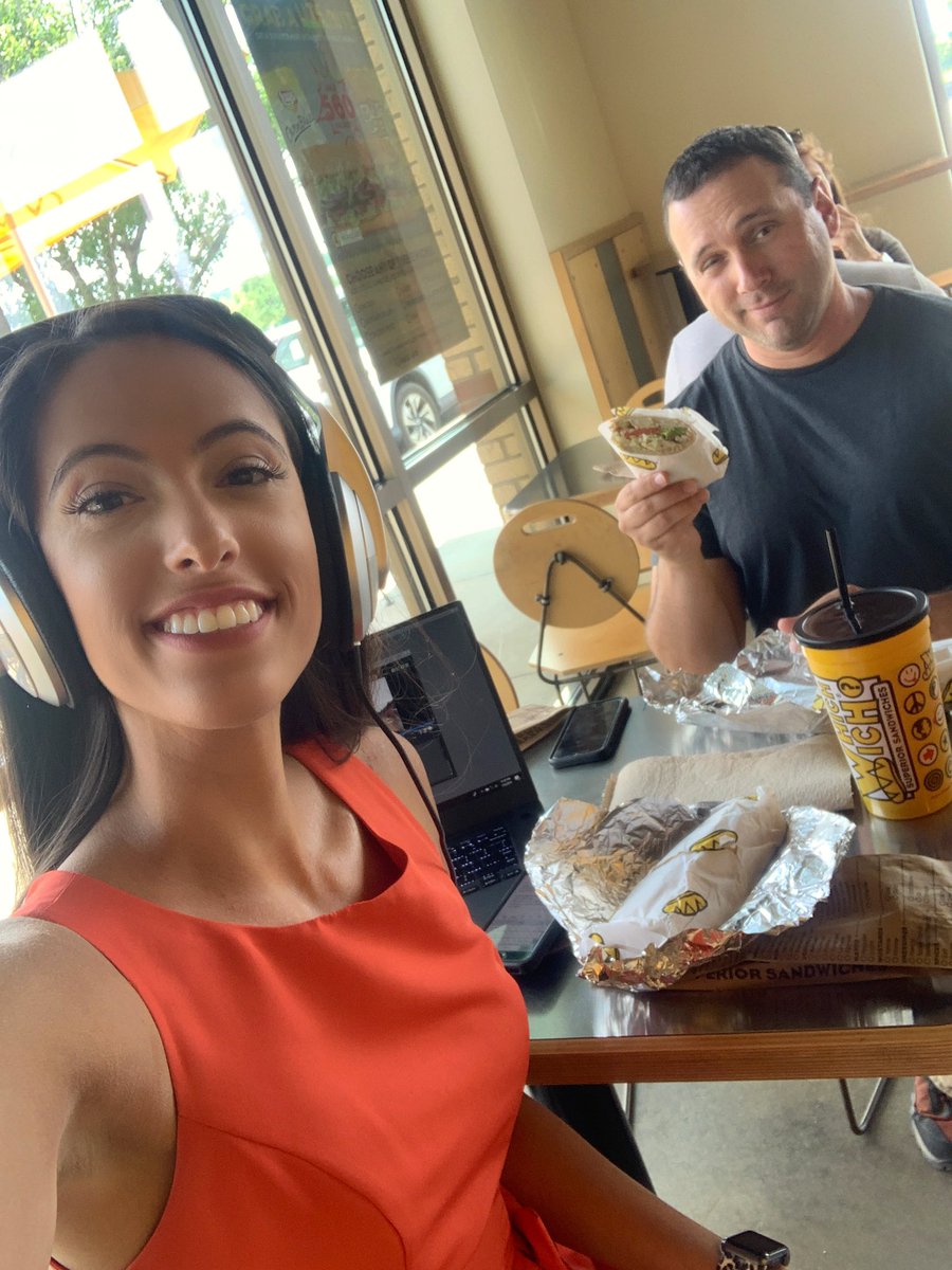 LiaFernandezTV's tweet photo. It's a miracle when you find time for a lunch break🥪 Well...sort of. Eating while I work to meet that deadline👩🏻��💻#AlwaysMultitasking https://t.co/ONQOo6yZ7a