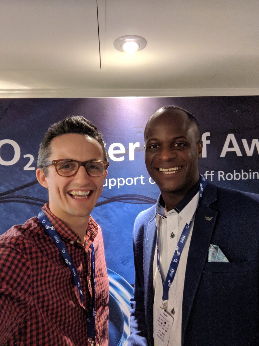 DaveBaconLondon's tweet photo. Music therapist @kwayxxT and I at the #O2SilverClefs with artists like @edsheeran @blackeyedpeas @samsmith and lots of others raising money for life changing music therapy from @NordoffRobbins1 a great day to raise awareness and support people with needs through music https://t.co/FQUFEzs79M