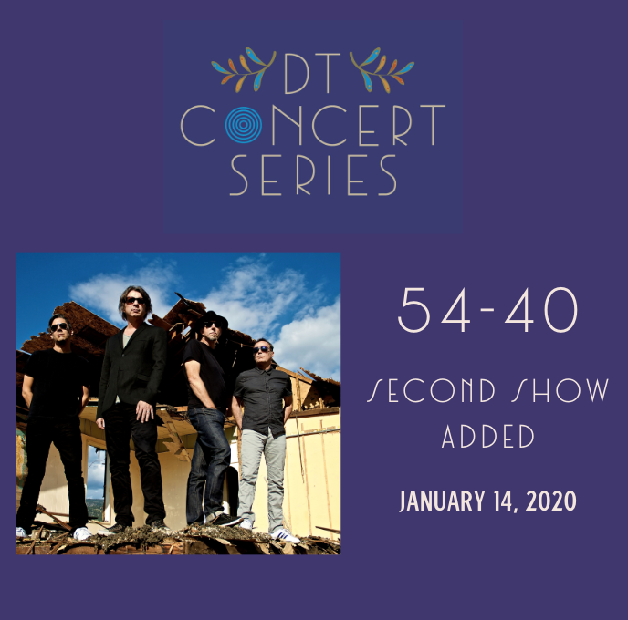 DTConcertSeries's tweet photo. 54-40's January 15, 2020 show sold out within an hour! We have added a second show for @5440 on January 14, 2020! Be sure to get tickets before they are gone! https://t.co/OOXZfrVsVx https://t.co/FcAZbvxBeS