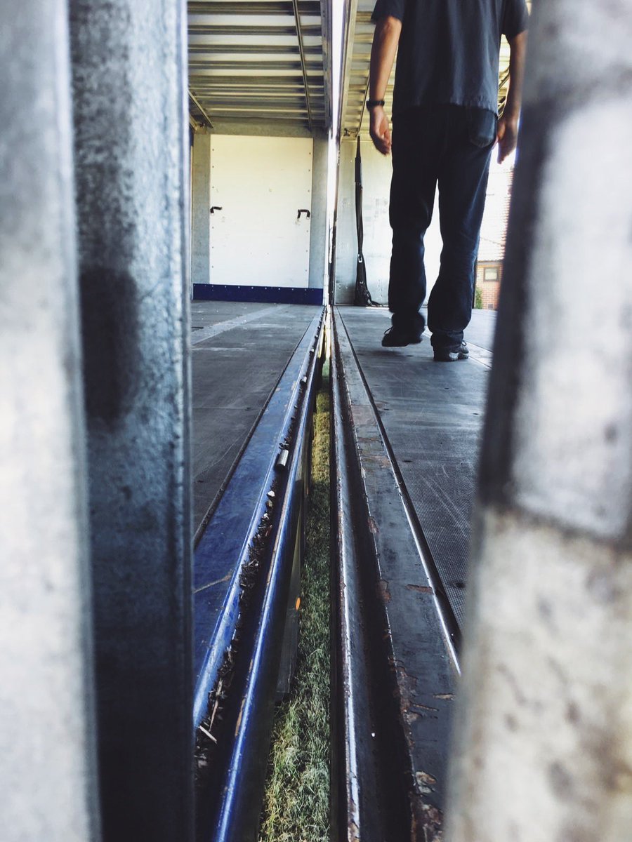 MK17MITP's tweet photo. The stage has arrived! Comprised of two lorries parked next to each other supplied by the amazing people at MSL and Tony Christie!

Incredibly impressive how close they’ve parked it together! 

It’s starting to take shape 😁 https://t.co/4U1dLcvnsk