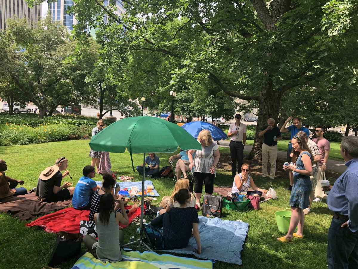 danthuman's tweet photo. Great Friday lunch in the park with TBS OCIO’s Enterprise Strategic Planning team. #not2hot https://t.co/phcT4kW9Dv