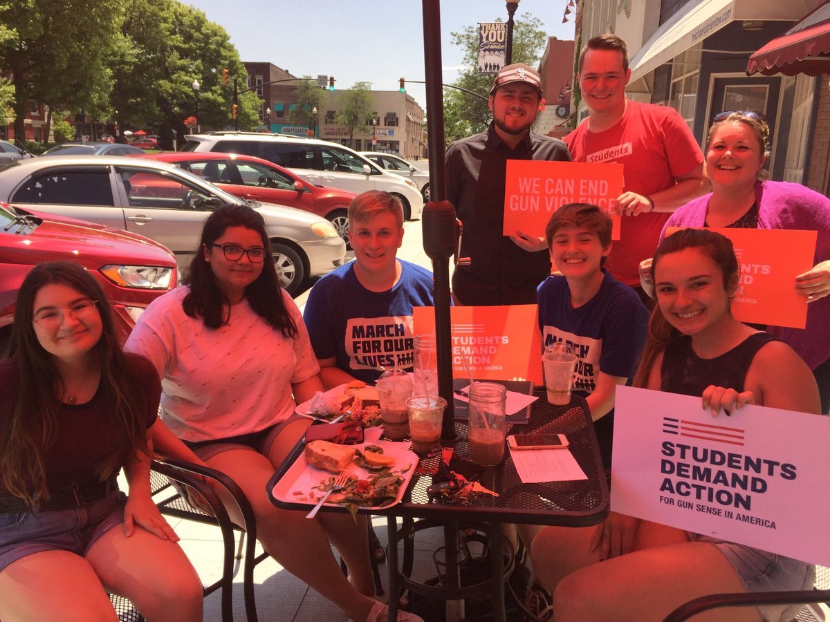 Summer meetup of <a href="/indianasda/">Indiana Students Demand Action</a> - NW Indiana and <a href="/MFOL_LakeCounty/">March For Our Lives - Lake County, IN</a>. Indiana <a href="/MomsDemand/">Moms Demand Action</a> is proud to stand with and amplify the voices of these incredible leaders. We will #KeepGoing to ensure a future free of gun violence.