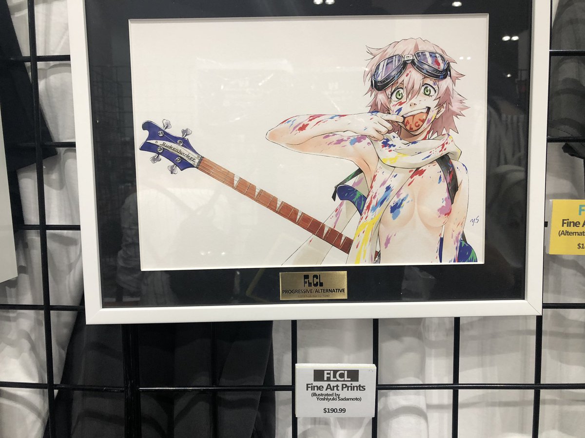 MakiTerashima's tweet image. Did you all check out the #Animate booth? They have so many amazing goods from #FLCL2 and #FLCL3. I’ll have samples with me at the panel tonight. Hope to see you all! アニメイトさんのブースでFLCLグッズが販売されてますよー 今夜のパネルにサンプル持っていきます。