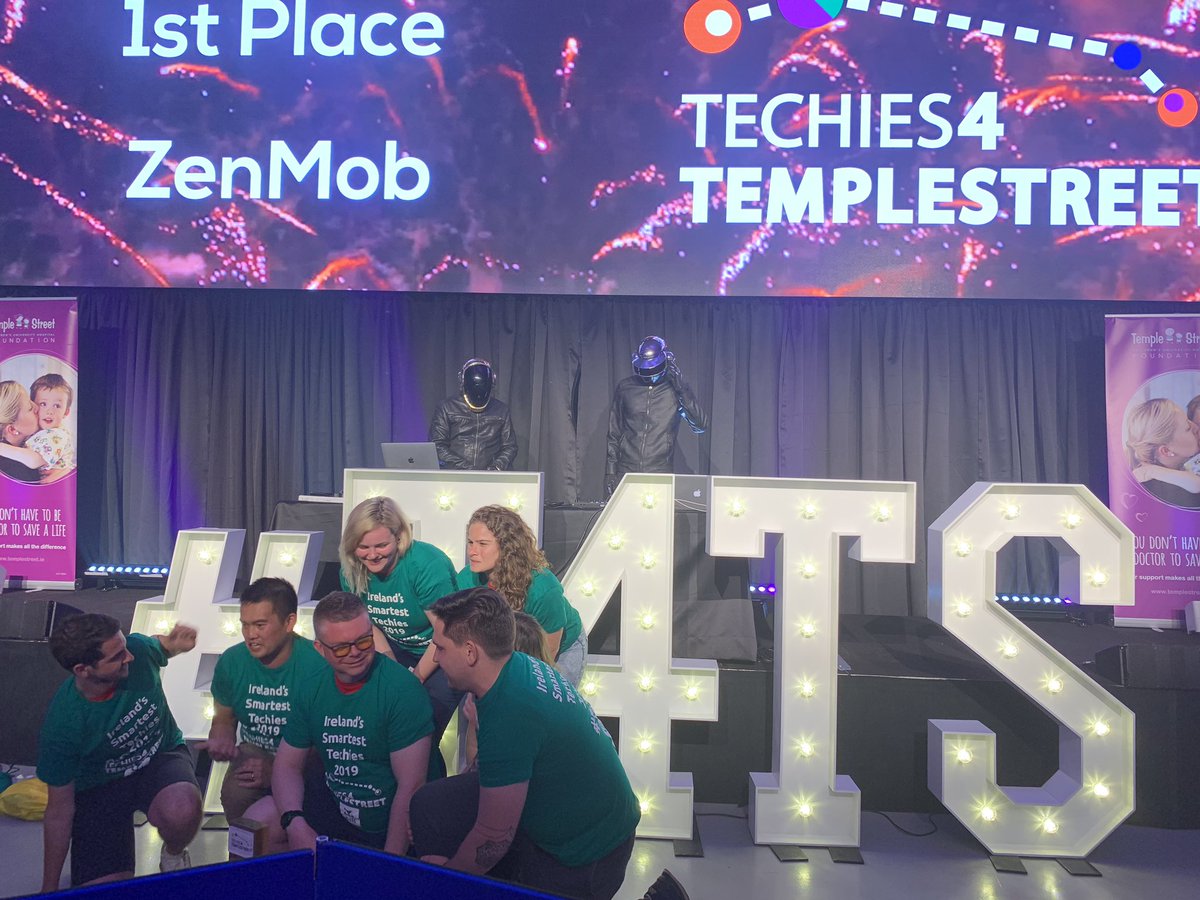 daemonUnit's tweet photo. We are sad to give up the trophy, but know it is going to a great place.  Well done @Zendesk and congratulations for winning this years @Techies4TS.  👏 https://t.co/dPEDeg0euQ