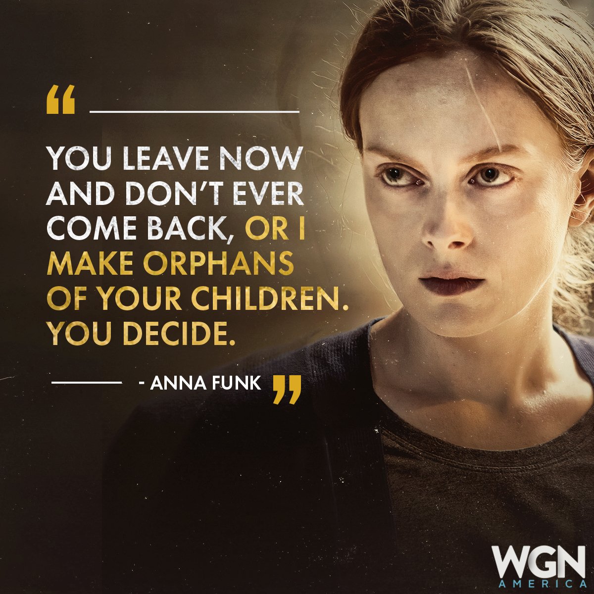 Don't cross Anna Funk! Watch an encore of the #PureWGNA season finale TONIGHT at 1a/12c on @WGNAmerica.