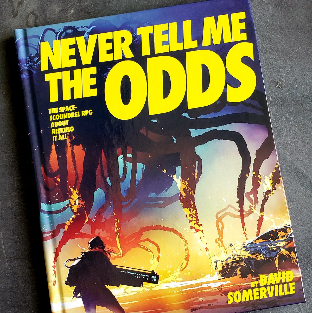 MdnghtKngdms's tweet photo. GOT MY HARDCOVER COPY OF @geekrvl's #NEVERTELLMETHEODDS!
I LOVE THIS GAME!
Playtested w/ some of players & instantly loved it too.
Feels fantastic to have physical copy in hand. Really well designed & put together. Worth every penny.
https://t.co/Hf2c2daDgE #NTMO (1/2) https://t.co/UfQTiZAi0e