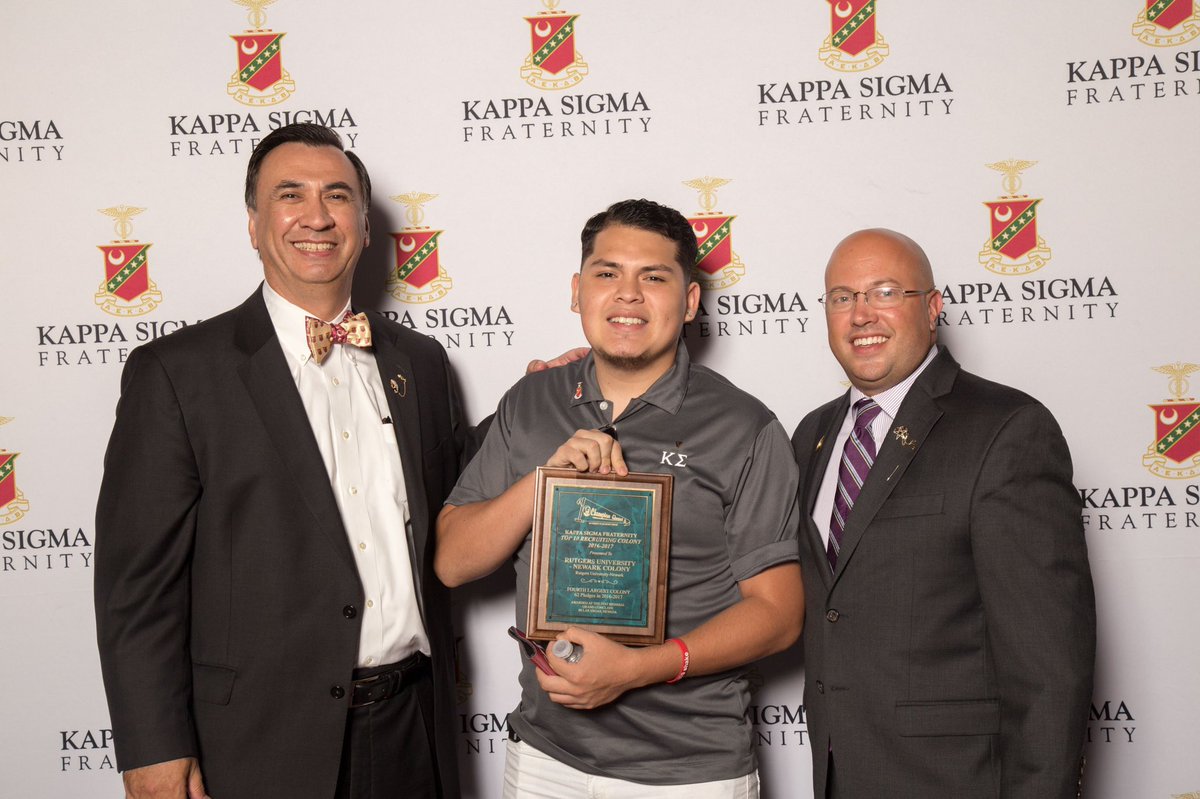 #FlashbackFriday to two years ago at the 71st Biennial Grand Conclave in Las Vegas, Nevada. Pictured here is our recent alumni Brother Italo Pastor alongside Worthy Grand Treasurer Ronal Holsey and Past Worthy Grand Scribe Jeff McKenzie. Just weeks away until the 150th!! #AEKDB