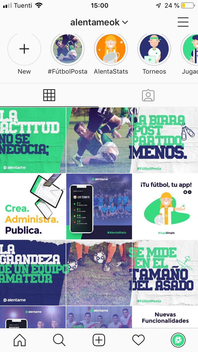 No te olvides de seguir nuestro insta para recibir más novedades 😃(alentameok)  #futbolposta