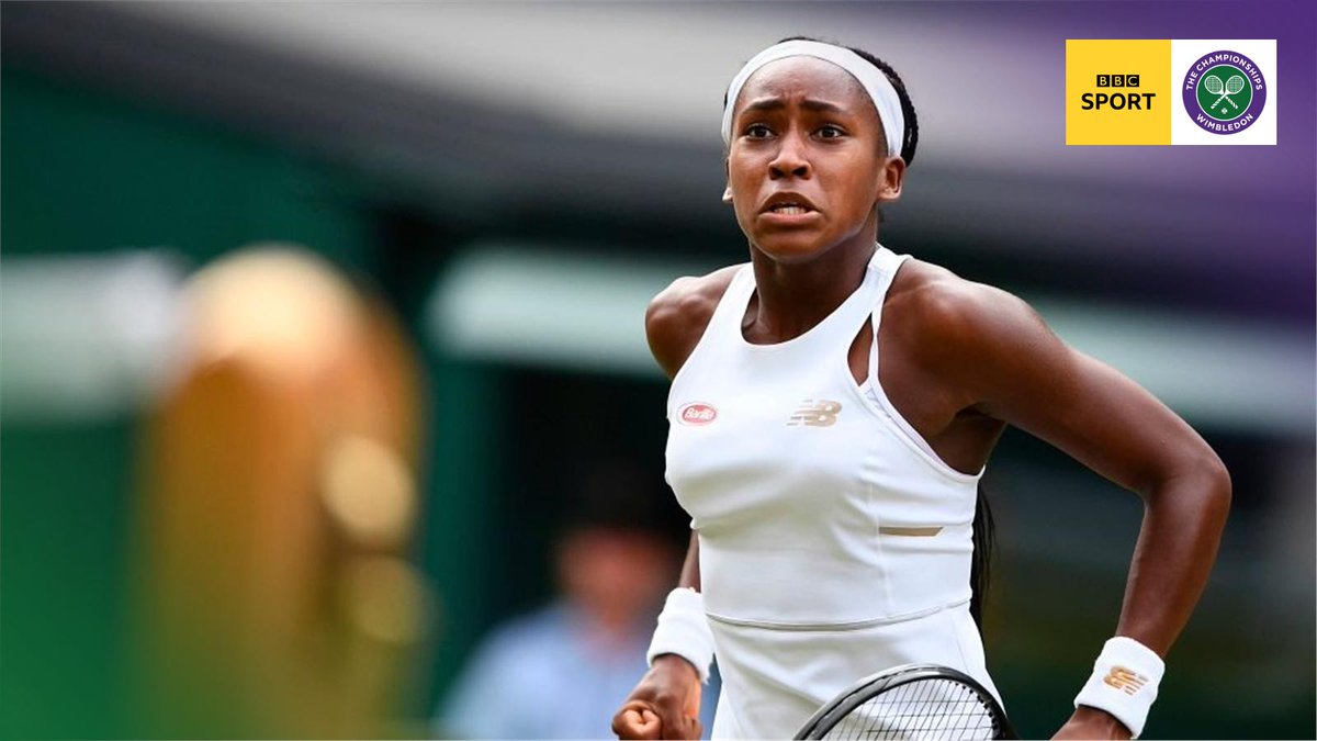 BBCSport's tweet photo. Second set: Coco Gauff ✅

Would you believe it!? We're going to a decider!

Live @BBCTwo https://t.co/GIKmMmyeWK

#Wimbledon #bbctennis https://t.co/ujl6xFJMnC