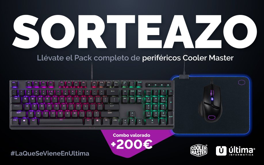 Ultima_Oficial's tweet photo. 💣 S O R T E A Z O 💣

Para participar:

👉Sigue a @ultimainformatica y @coolermasteres
🗣Comenta con el hastag #laQueSeVieneEnUltima
 🔄RT a este tweet

Lunes 8 de Julio a las 23h ganadores (hora canaria)
Bases del sorteo en: https://t.co/kDaQOhNIx9 
¡GO! https://t.co/tUrA09JSez