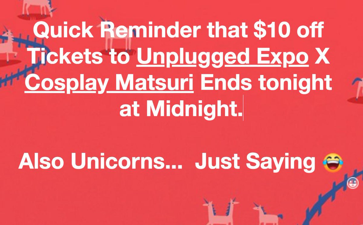 Unplugged Expo x Cosplay Matsuri tweet media