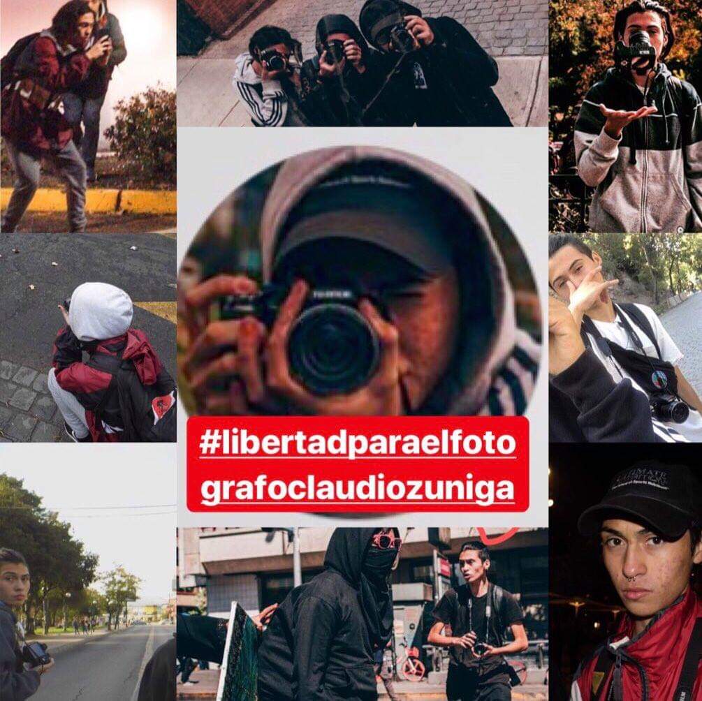 de_inba's tweet photo. ¡¡UN PASO A LA JUSTICIA!!

Durante la jornada de hoy, el compañero Claudio Zúñiga, fotógrafo independiente, quién se encontraba encarcelado en santiago, fue puesto en libertad luego de 35 días de encierro en las mazmorras  producto de un montaje. https://t.co/ybk8Khnq70