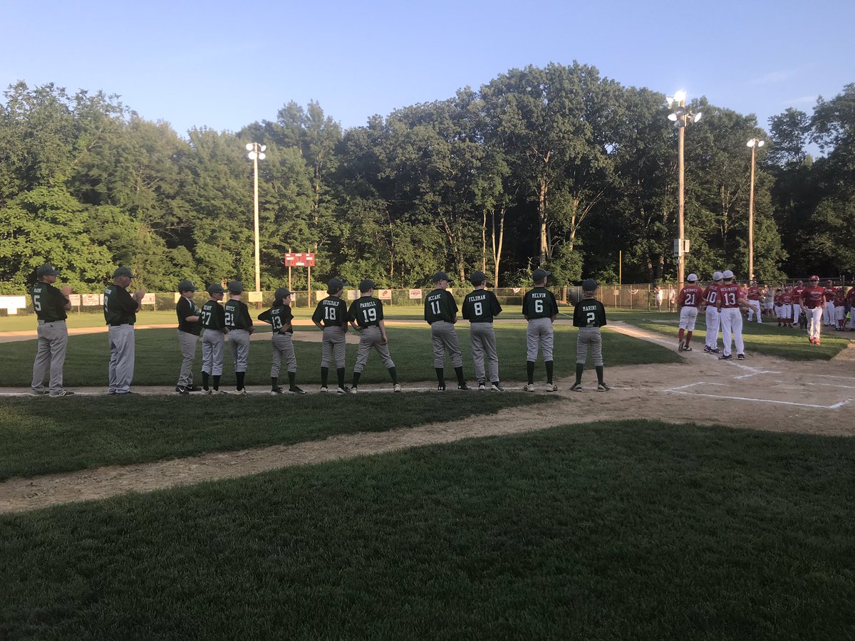 About to get started here in Chelmsford for game 4 of pool play. Marshfield 10U vs Milton. Winner moves on to next round, loser goes home..