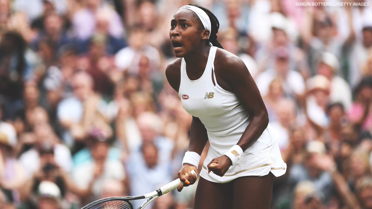 WHAT. A. COMEBACK! 👏 15-year-old @CocoGauff out-duels Polona Hercog in an epic three set match to advance to the Fourth Round at @Wimbledon. #Wimbledon