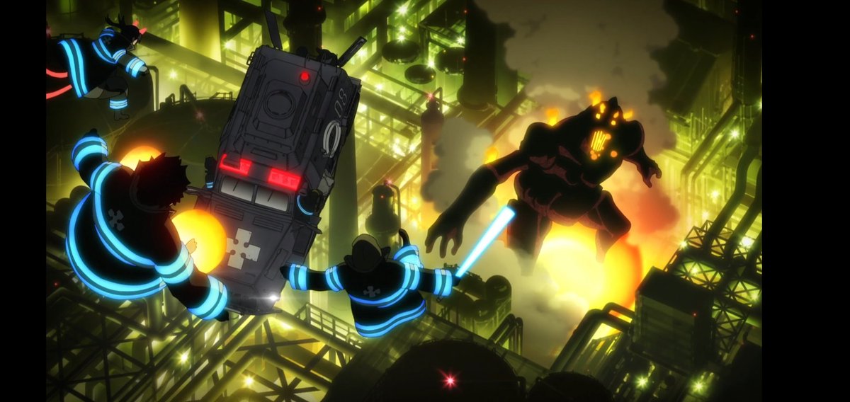 Beer Dad On Twitter Sure Animes About Working Out Are Cool But What About A Firefighter Anime With A Witch Pyromancer Waifu Defeating Huge Fire Monsters With Machine Guns And Laser Blades