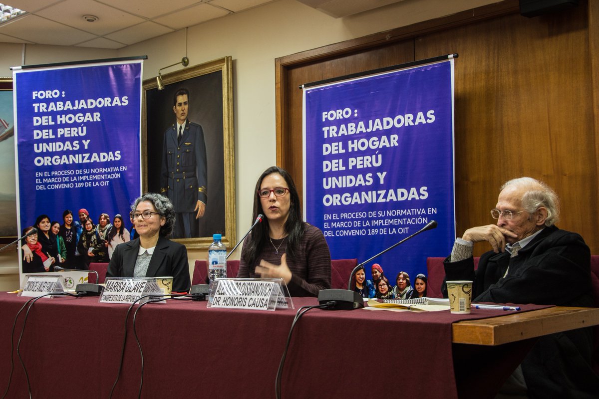 FENTTRAHOP Federación Trabajadoras del Hogar Perú (@fenttrahop) on Twitter photo Congresista <a href="/MarisaGlave/">Marisa Glave</a> defendió mecanismo de tutela urgente para trabajadoras del hogar. En situaciones de urgencia riesgo contra la integridad y seguridad la inspección de trabajo debe garantizarla protección de derechos.
Recogido en dictamen #NuevaLeyTH de <a href="/ComisionMujerF/">Comisión de Mujer y Familia🙋🏽♀ - Archivo 2019</a> Congresista <a href="/MarisaGlave/">Marisa Glave</a> defendió mecanismo de tutela urgente para trabajadoras del hogar. En situaciones de urgencia riesgo contra la integridad y seguridad la inspección de trabajo debe garantizarla protección de derechos.
Recogido en dictamen #NuevaLeyTH de <a href="/ComisionMujerF/">Comisión de Mujer y Familia🙋🏽♀ - Archivo 2019</a>