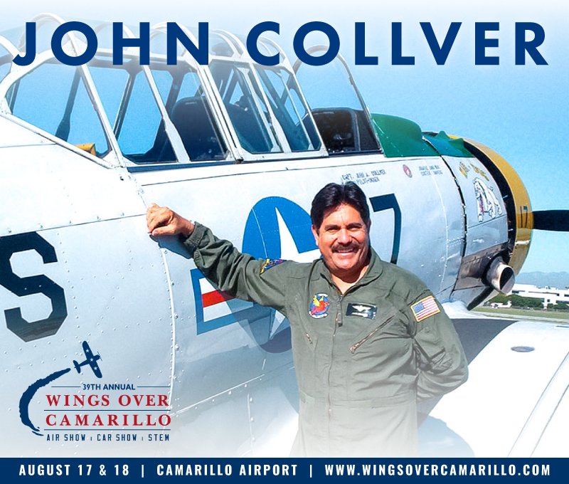 WingsOverCam's tweet photo. Don't miss legendary Pilot #JohnCollver demonstrating his aerobatic skills at #WingsOverCamarillo in his AT-6/SNJ “War Dog.” John has an #aviation career spanning more than three decades with over 15,000 hours of flight time in over 50 types of aircraft! https://t.co/G9eollknbi