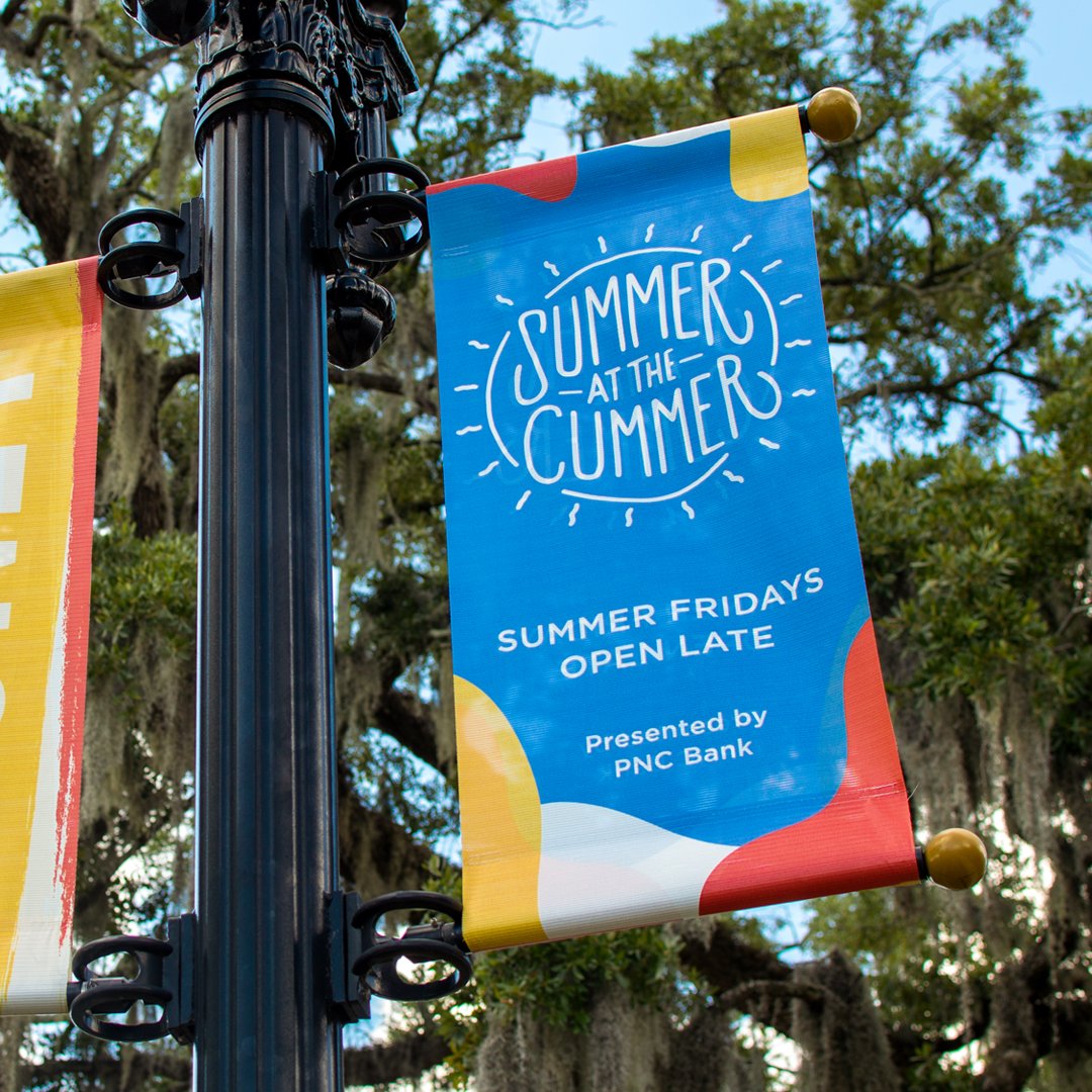 WeAreWingard's tweet photo. If you haven't been to #SummerFridays at the @cummermuseum, you're missing out! ☀️ And we're not just saying that because we've had a blast launching the series in #style w/ #PR, #socialmedia #advertising, #branding, #design & more. #WeAreWingard #SummerAtTheCummer #CummerMuseum https://t.co/2Fcs2ubNq6