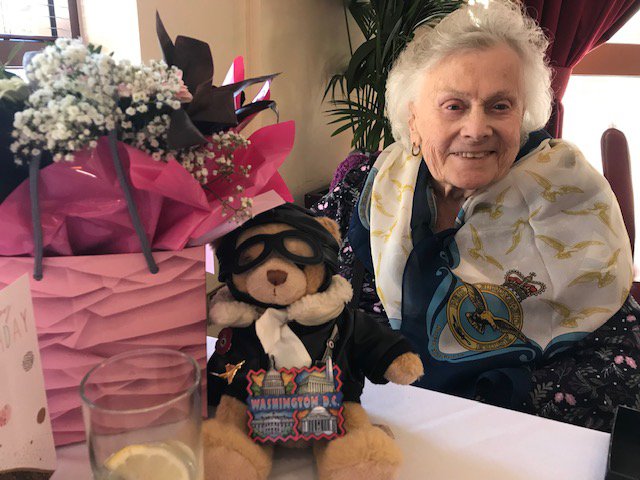After a harrowing couple of months in A&amp;E and then recuperating, Marjorie is now back at home and gaining strength by the day.  Celebrating her #97th birthday she enjoyed her semi-annual "Hot Date" with her Befriender Sean and Bertie. #Rafa #befriender #Veterans #loneliness