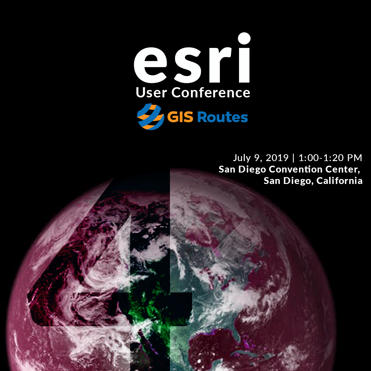 gisroutes's tweet photo. ONLY 4 DAYS🤯🌎!! until the Esri User Conference 2019 in San Diego California. 
STAY TUNED! #esriUC #GIS https://t.co/G99JklurW0
