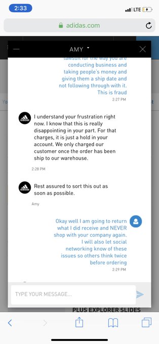 Think twice before ordering from @adidas @adidasUS https://t.co/qKZcDLAoDM<a class="tags" target="_blank" title="On Twitter" href="/?out=eyJ0eXAiOiJKV1QiLCJhbGciOiJIUzUxMiJ9.eyJpYXQiOjE3MjMyNjE3ODUsImlzcyI6InR3cG9ybnN0YXJzLmNvbSIsIm5iZiI6MTcyMzI2MTc4NSwiZXhwIjoxNzU0Nzk3Nzg1LCJyZWRpcmVjdF91cmwiOiJodHRwczovL3R3aXR0ZXIuY29tL2FkaWRhcyJ9.x6LEnfDuKmCCkTveyEEUbLOif0eagwb1wNFMXOMoElWvDkwi8-Hy2V-wUPpZPkSmmykD19d8a7whQguCOYKD7A">@adidas</a><a class="tags" target="_blank" title="On Twitter" href="/?out=eyJ0eXAiOiJKV1QiLCJhbGciOiJIUzUxMiJ9.eyJpYXQiOjE3MjMyNjE3ODUsImlzcyI6InR3cG9ybnN0YXJzLmNvbSIsIm5iZiI6MTcyMzI2MTc4NSwiZXhwIjoxNzU0Nzk3Nzg1LCJyZWRpcmVjdF91cmwiOiJodHRwczovL3R3aXR0ZXIuY29tL2FkaWRhcyJ9.x6LEnfDuKmCCkTveyEEUbLOif0eagwb1wNFMXOMoElWvDkwi8-Hy2V-wUPpZPkSmmykD19d8a7whQguCOYKD7A">@adidas</a><a href="/tag/mvsales"class="tags"><span>#mvsales</span></a>