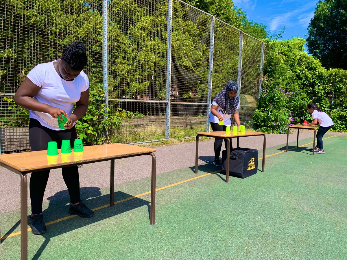 Claudia_Evolve's tweet photo. Afternoon obstacle course, 3 legged race and cup stacking stations had children testing their physicality, cognitive motor skills, coordination and teamwork 💪🏼 #sportsday https://t.co/sED5jTmf3v
