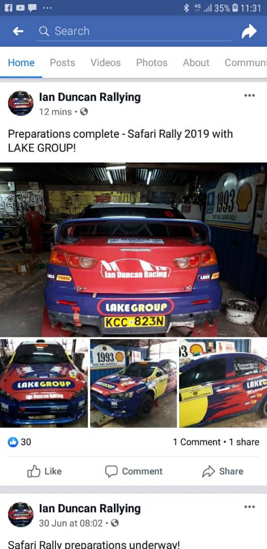 Lakeoilke's tweet photo. Safari Rally #Lakegroup https://t.co/IOtZQ2Dc0j