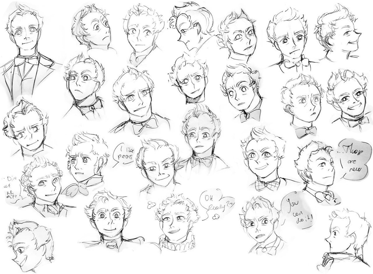 i ended up filling a small sketchbook with just angel doodles to figure out how to draw Michael Sheen (way more difficult than I expected)
#GoodOmens 