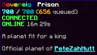 cosmicprisons's tweet image. Prison Sovereign Map #6 ft. @PeteZahHutt is now live, we are giving away 5x Tier 4 Ranks to help you bypass queue!

All you have to do to enter is:

1. Like &amp;amp; Follow @CosmicPrisons
2. Retweet
3. Comment your IGN below

IP: cosmicprisons.com
