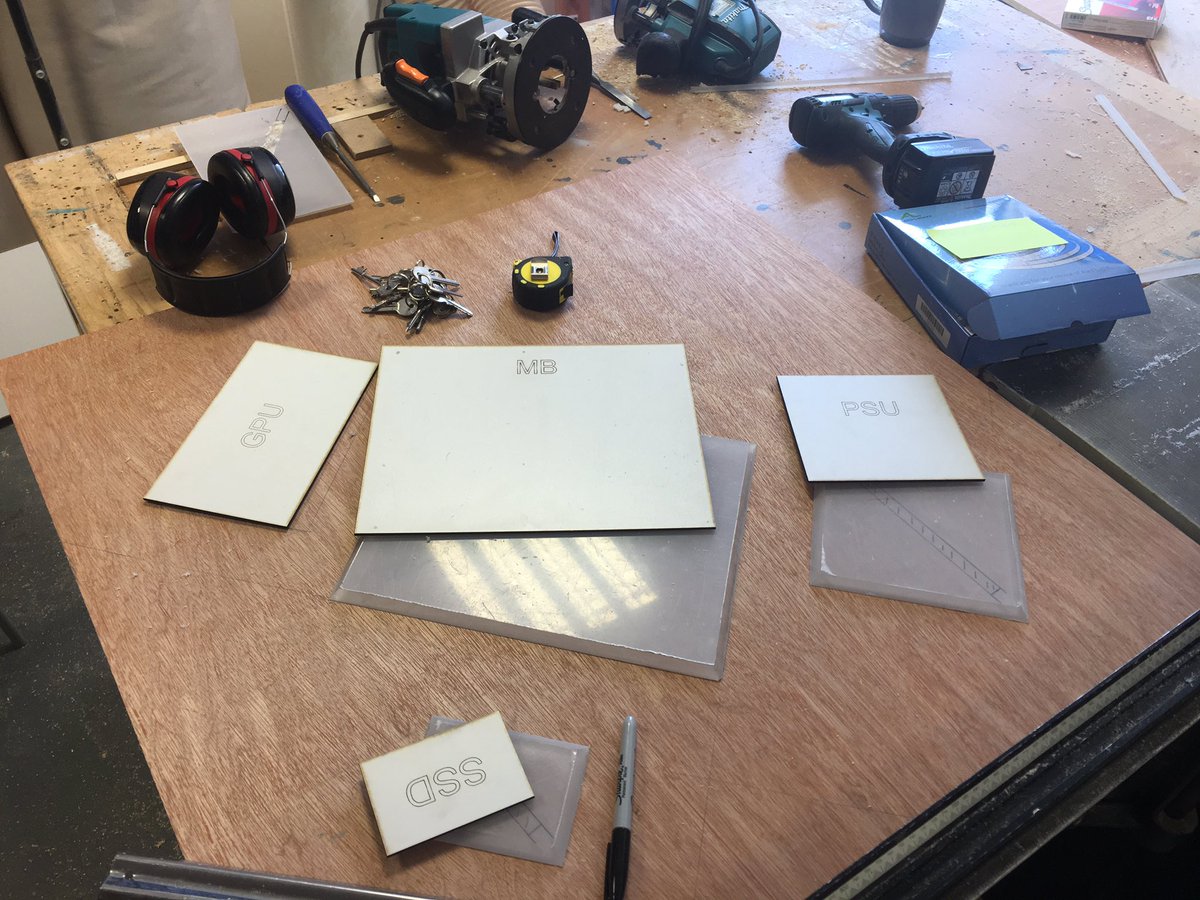 CastlefordIT's tweet photo. Exciting developments... Polycarbonate cut to size, bevelled and starting to be routed... what’s that? A box of LED’s? ... maybe... #canYouGuessWhatItIsYet #twilightProject @CastlefordDT https://t.co/4sMj5DEIhW