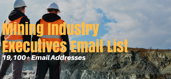 Mining Industry Email List helps you reach your targeted prospects across the world.

Get samples: buff.ly/2yyeBxn

#mining #miningindustry #industrysector #prospects #business #businessowners #smallbusinesses #B2B #B2BMarketing #Technologies #Technews