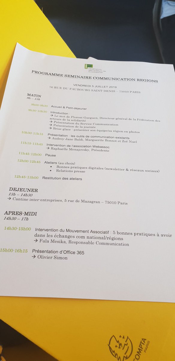 Fula_Mesika's tweet photo. Comment promouvoir nos actions ds les territoires? accompagner les membres régionaux ds leur com?faciliter les échanges avec et entre les régions?
Autant de questions que se posent au quotidien les #respcom #têtesderéseau et autour desquels je suis intervenue à la @FedeSolidarite https://t.co/FrMxpZNcHs