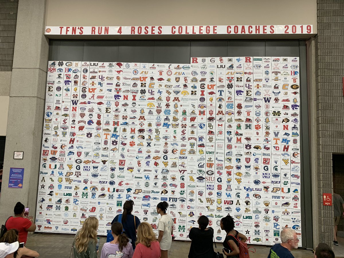 mikecoreysports's tweet photo. Unbelievable atmosphere here in Louisville, KY at the @TFNsRun4Roses / The Largest Women’s Hoop Tourney in the World! 11,000+ players, 1,000+ teams on 78 courts in the @kyexpocenter / 1,000+ college coaches from all levels will be here.  Highlights on YouTube - Search Roses TV https://t.co/BfgWtjcwOa