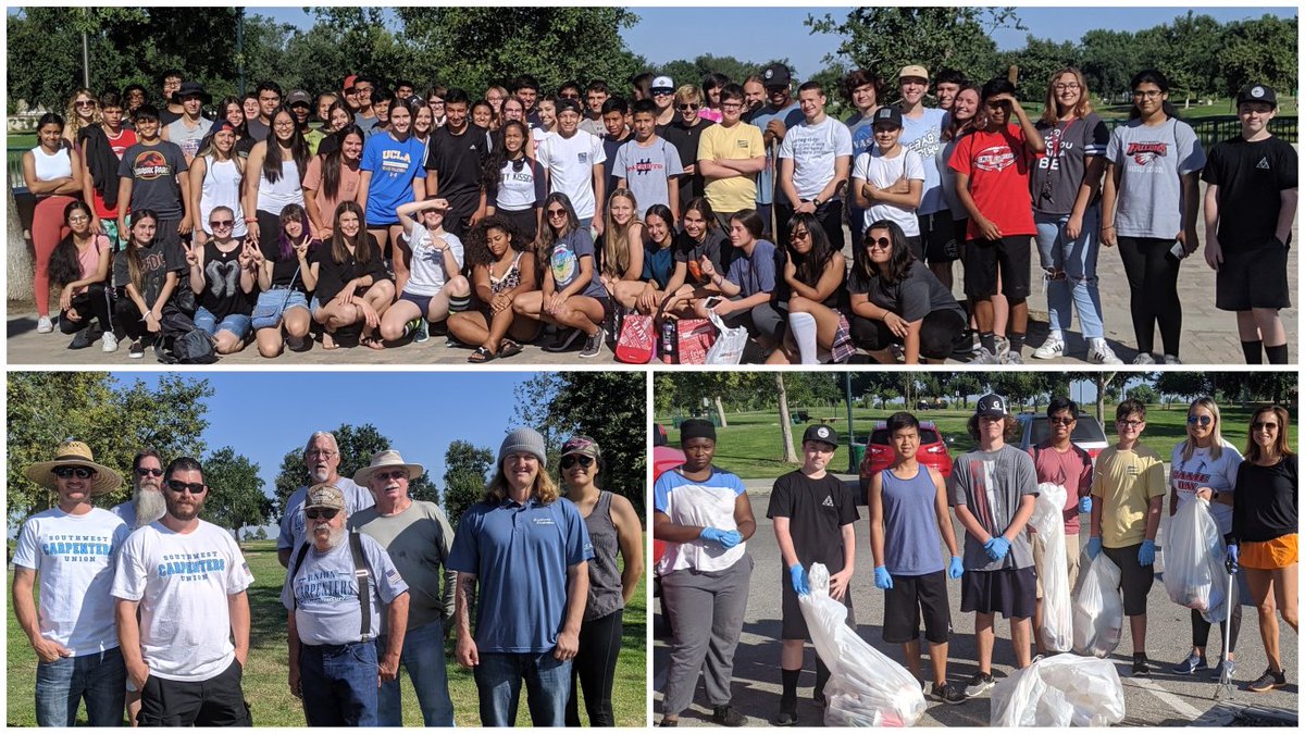 Thank you to volunteers from Liberty High School and Southwest Carpenters for picking up 50 bags of trash at The Park at River Walk after our July 4th Community Celebration. We’re grateful for your willingness to serve. #KeepBakersfieldBeautiful #partofthecrew