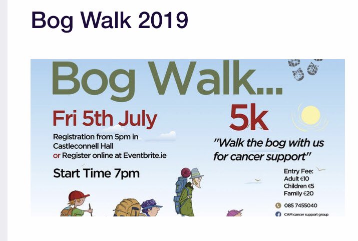 MackenPhelim's tweet image. Excellent turnout @cam_cancer 5K Bog Walk in Castleconnell this evening 👌👏👌 #supportingyourcommunity 👌