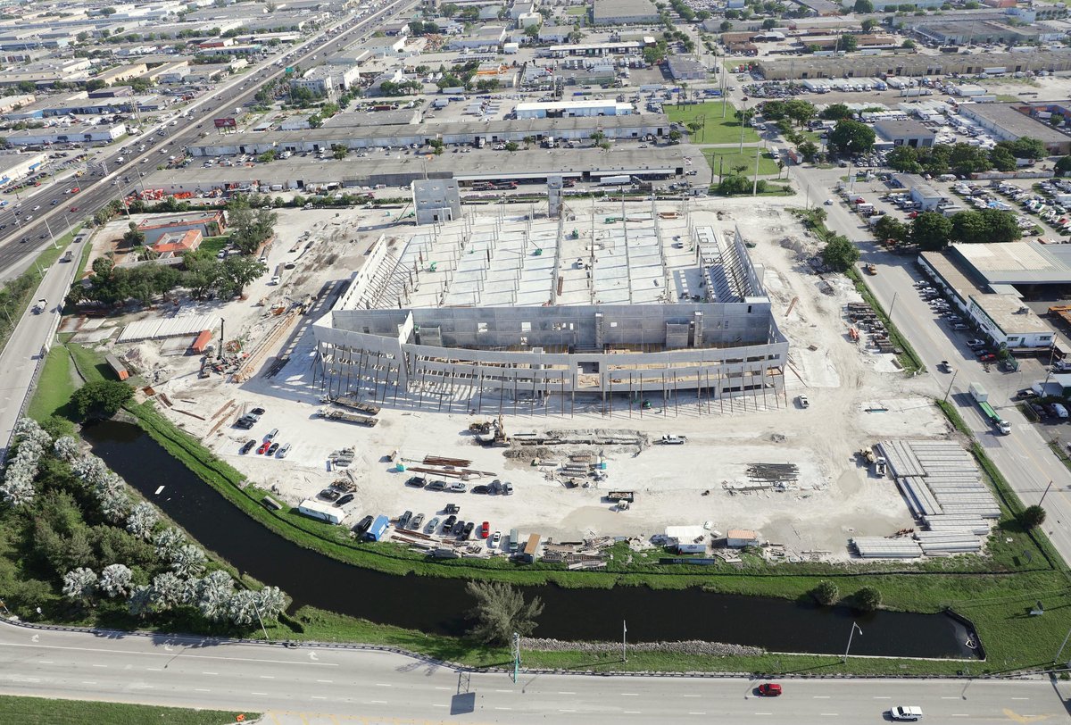 costexctp's tweet photo. Checkout the latest update on the construction of our new headquarters, on this week’s Friday Flyover! #CTP #Costex #CTPnewheadquarters #CTPHeadquarters #Newconstruction #Miamiconstruction #Doral #Linkconstruction #Friday #Weekend #Costextractorparts #Fridayflyover https://t.co/DT37IFMN45