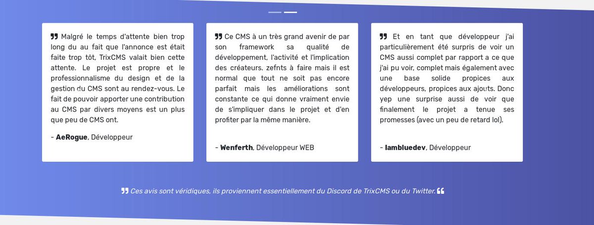 CmsTrix's tweet image. ▶️ Voici un petit spoil de la version 2.5 du site :