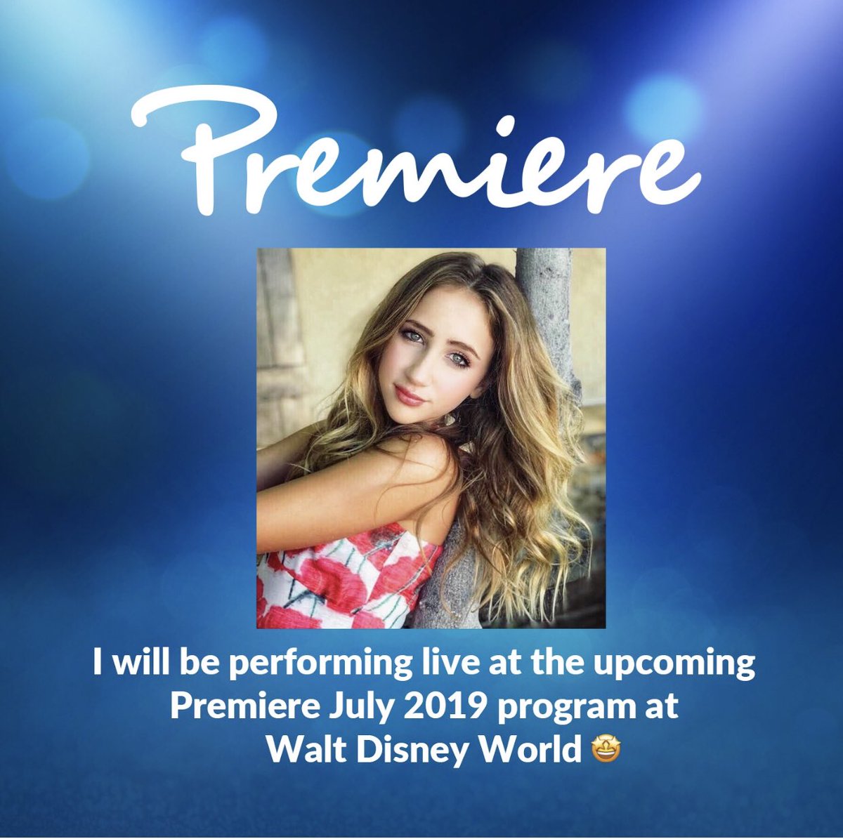 RealAvaKolker's tweet image. So excited to perform next week at @PremiereBird in Disney World. #premiereprogram. #cantwait