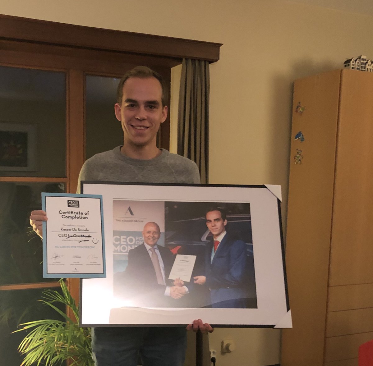 An incredible 4 weeks later my journey as #CEOForOneMonth at <a href="/AdeccoGroupBE/">The Adecco Group Belgium</a> comes to an end... However, a surprise came in the mail today, a nice reflection on the way travelled! (and the way yet to go) Thank you so much @Joris_MCW, <a href="/NicoReeskens/">Nico Reeskens</a>, <a href="/lindagalle/">Linda Galle</a>! #KasperC1M