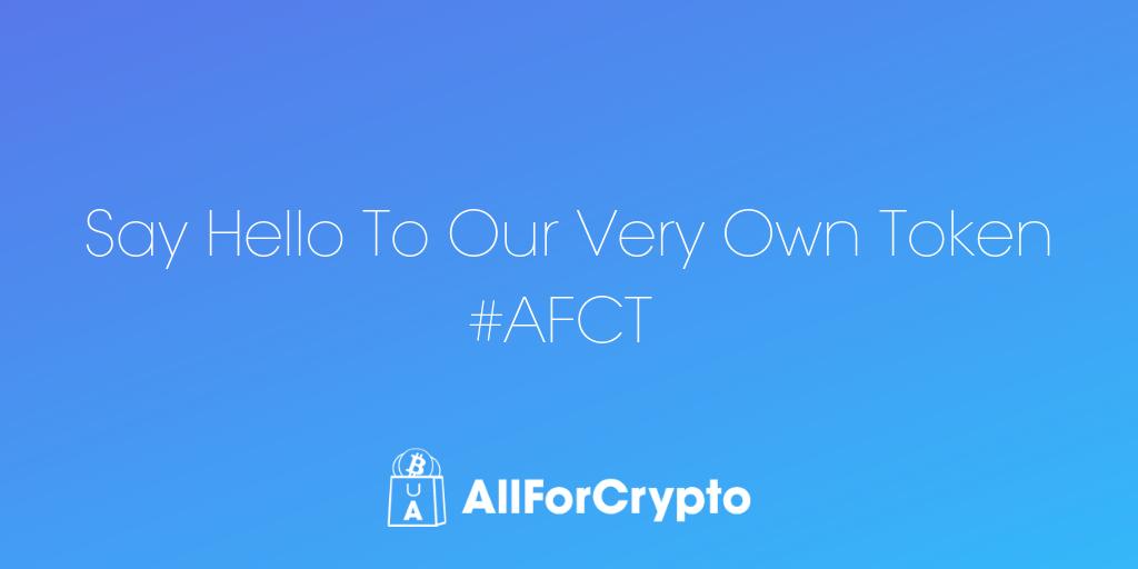 allforcrypto1's tweet photo. AllForCrypto has its very own token. Meet #AFCT, AllForCryptoToken.
#AFCT #cryptocurrency #cryptonews #blockchain #allforcrypto #waveswallet #waves #trading #ecommerce https://t.co/HiGmckHT0K