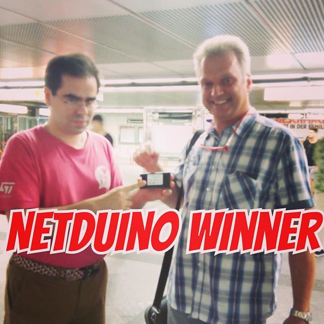 tamhanna's tweet image. Congratulations, @synpro, for winning the #netduino3wifi some time ago. And sorry for the long wait - but we did meet after all. Also, stay tuned - the next #netduino #giveaway with @wildernesslabs starts soon!

#dotnetprogrammer #dotnetcore…

📸 instagram.com/p/BzjK7OJCLbu/