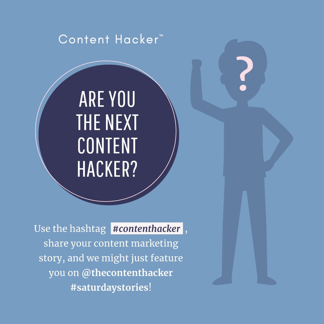 content_hackers's tweet photo. Are YOU the next Content Hacker?
Share your content marketing story with us on Instagram using the hashtag #contenthacker, and we might just feature you on the Content Hacker #saturdaystories! 🙌
Follow us on Instagram @thecontenthacker.
#contentmarketing #socialmedia https://t.co/62IVWQN15m